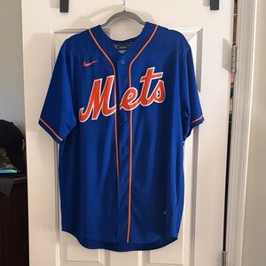 Nike Blue Mets Juan Soto Jersey with Orange Trim